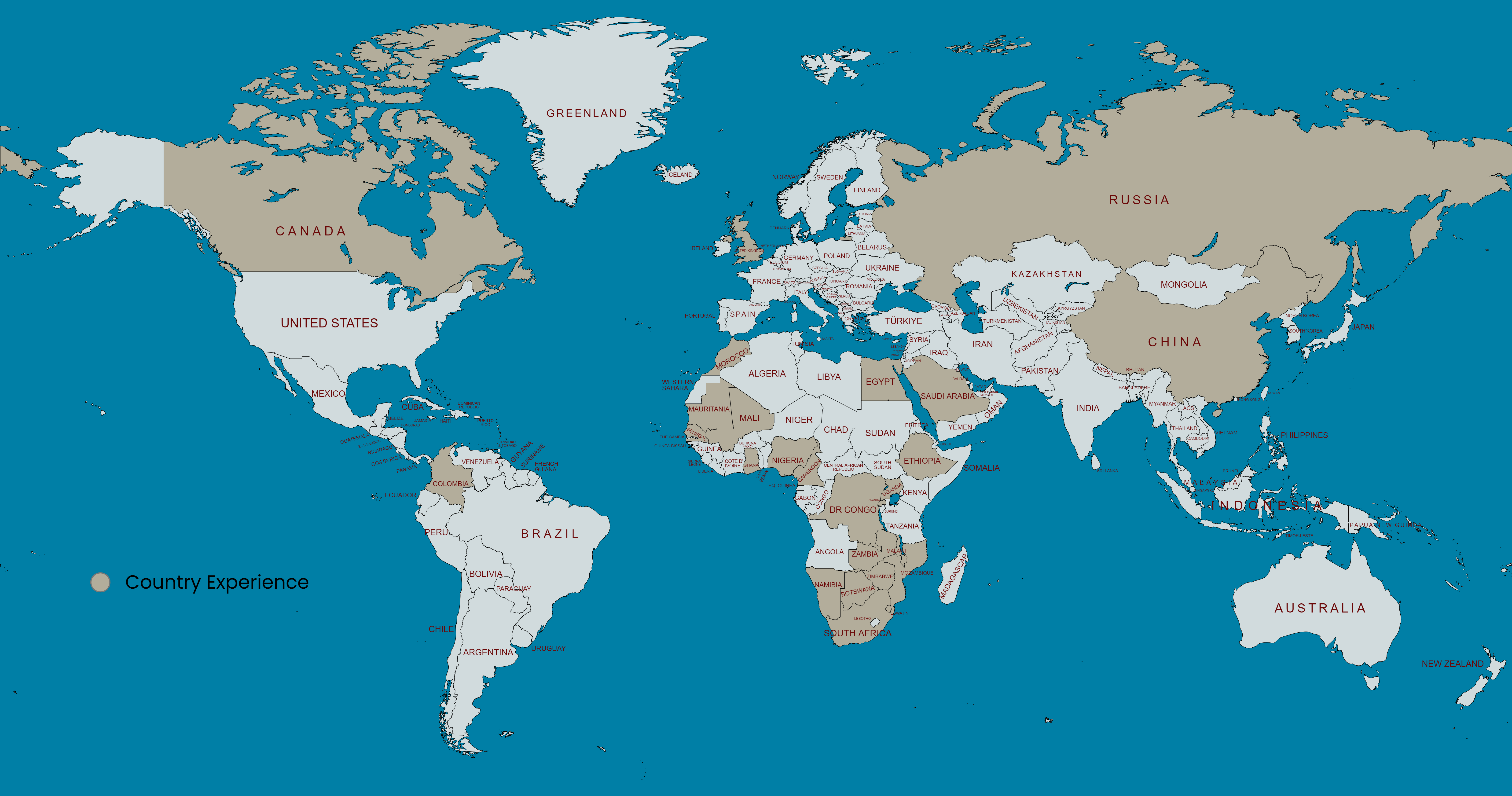 Country Experience Map
